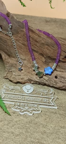 Halskette Purple Heart Komplettansicht